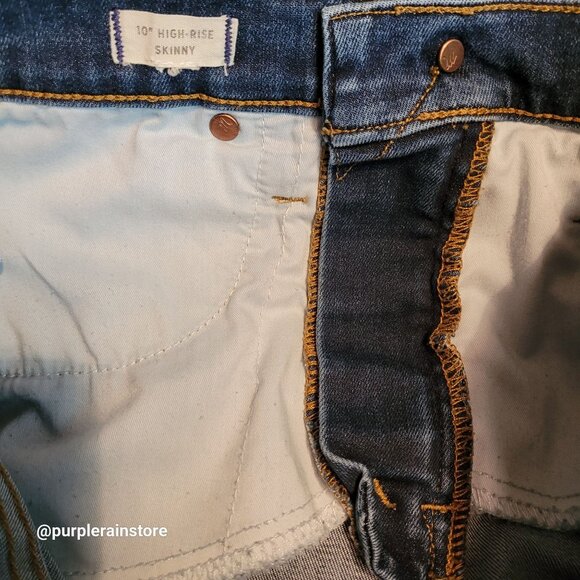 Madewell Jeans Size 27 Skinny 10" High Rise Tummy Control Danny Wash G7391 - Picture 4 of 12